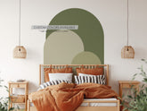 Olive Green Modern Arch Wall Decal